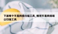 下面哪个不是网络扫描工具_哪项不是网络端口扫描工具