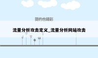 流量分析攻击定义_流量分析网站攻击