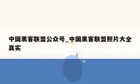 中国黑客联盟公众号_中国黑客联盟照片大全真实