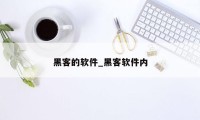 黑客的软件_黑客软件内