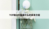 TCP端口扫描是什么的简单介绍