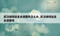 武汉绿码信息会泄露吗怎么办_武汉绿码信息会泄露吗