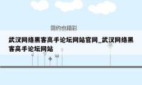 武汉网络黑客高手论坛网站官网_武汉网络黑客高手论坛网站