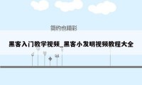 黑客入门教学视频_黑客小发明视频教程大全